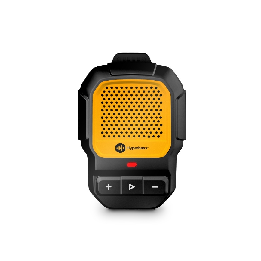 CONNECT IT HSP-1010-BK - Traadita kõlar mikrofoniga ClipBEAT 2W/5V 560 mAh IPX7 must/kollane