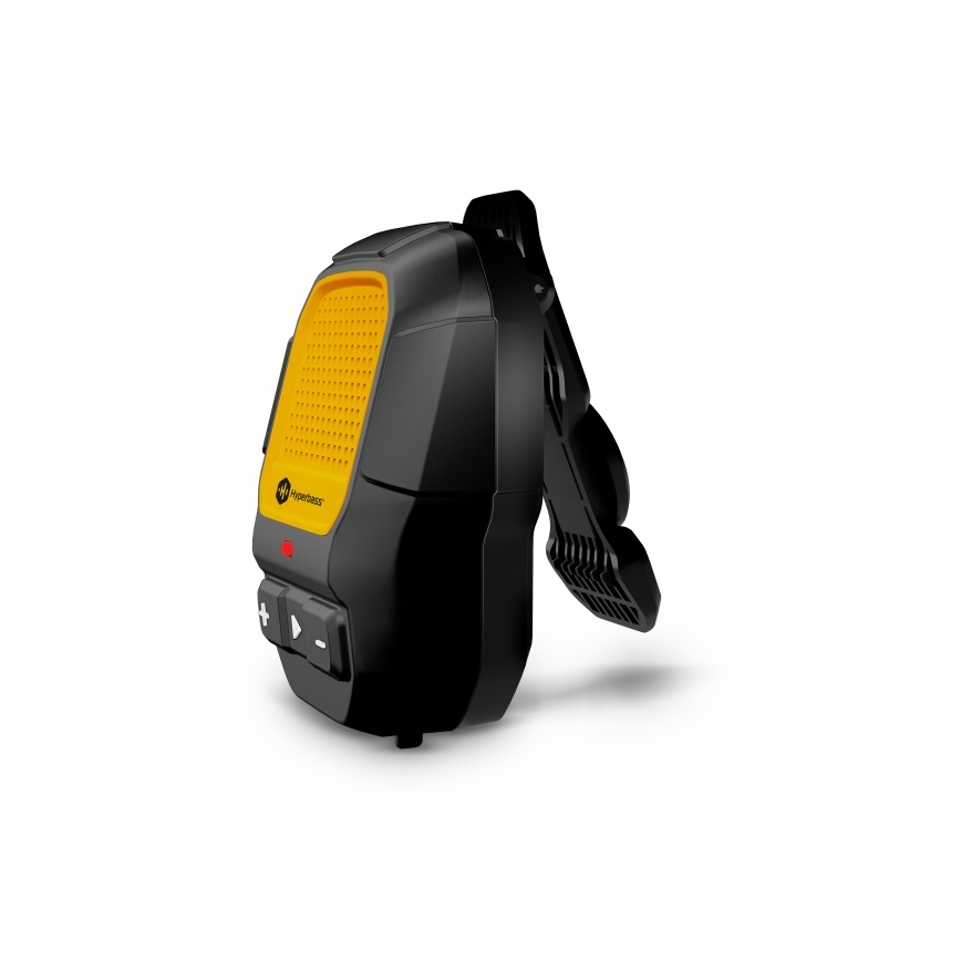 CONNECT IT HSP-1010-BK - Traadita kõlar mikrofoniga ClipBEAT 2W/5V 560 mAh IPX7 must/kollane