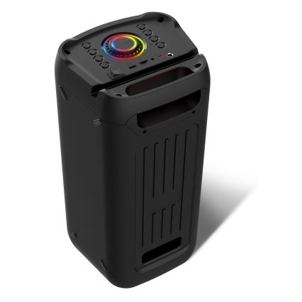 CONNECT IT HSP-3050-BK - LED Juhtmevaba kõlar mikrofoniga 60W/5V 4500 mAh must + kaugjuhtimispult