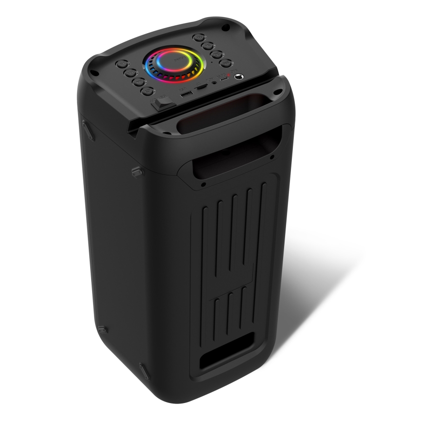 CONNECT IT HSP-3050-BK - LED Juhtmevaba kõlar mikrofoniga 60W/5V 4500 mAh must + kaugjuhtimispult