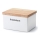 Continenta C3950 - Keraamiline toidukonteiner kaanega 17,5x13,5x11 cm kummipuu