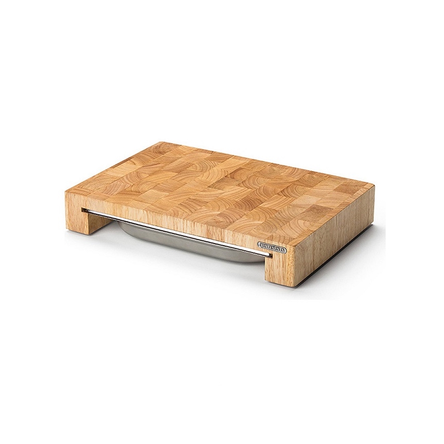 Continenta C4027 -Lõikelaud koos kausiga 48x32,5 cm kummi-viigipuu