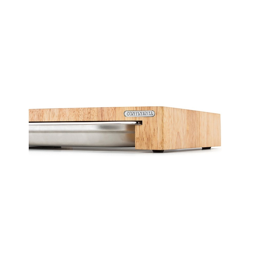 Continenta C4027 -Lõikelaud koos kausiga 48x32,5 cm kummi-viigipuu