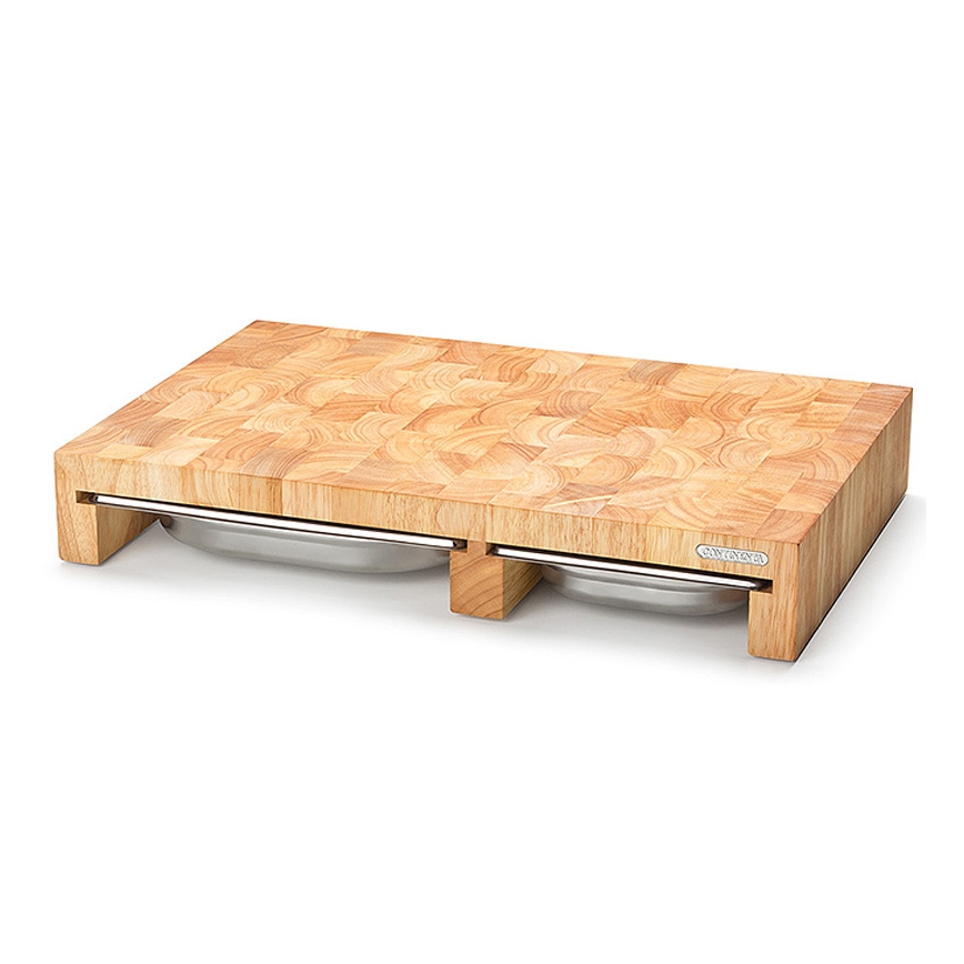 Continenta C4028 - KOMPLEKT 1x Lõikelaud 50x32,5 cm + 3x kauss kummi-viigipuu