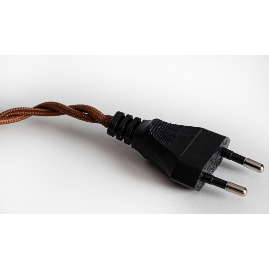 Cottex - Rippvalgusti kaabliga pistikusse NORA 1xE14/5W/230V pruun