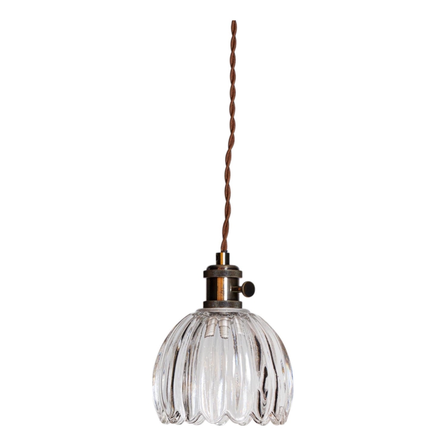 Cottex - NORA ripatslamp kaabliga, pistikupesa jaoks, 1xE14/5W/230V, läbipaistev