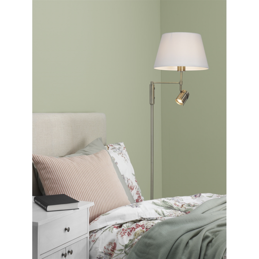 Cottex - Põrandalamp LIBRA 1xE27/60W/230V + GU10/40W