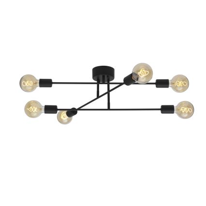 Cottex - pinnapealne laelühter BATON 6xE27/60W/230V must