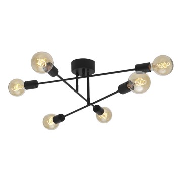 Cottex - pinnapealne laelühter BATON 6xE27/60W/230V must
