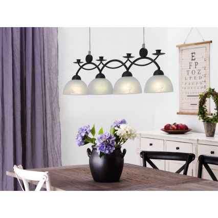 Cottex - Laelühter kaabliga FLORENS 4xE14/40W/230V