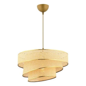 COUPER ripplamp kaablil 1xE27/60W/230V beež/kuldne