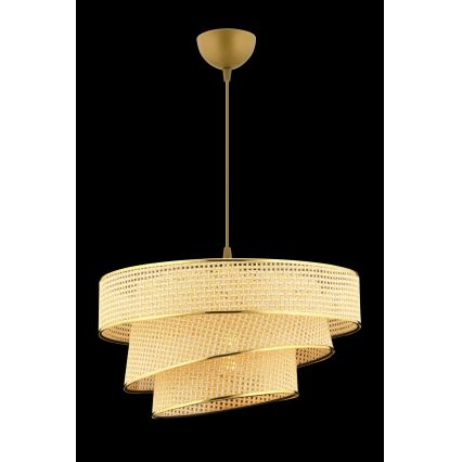 COUPER ripplamp kaablil 1xE27/60W/230V beež/kuldne