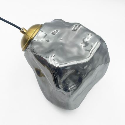 CRISTAL ripplühter kaabliga 3xE14/15W/230V messing/suitsune must