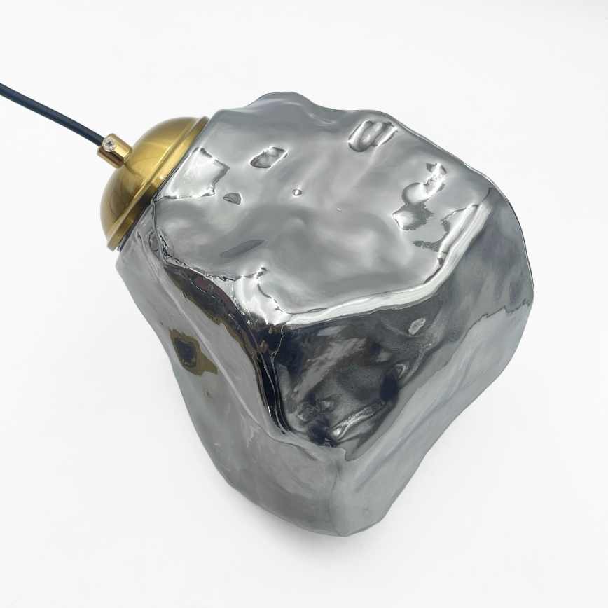 CRISTAL ripplühter kaabliga 3xE14/15W/230V messing/suitsune must