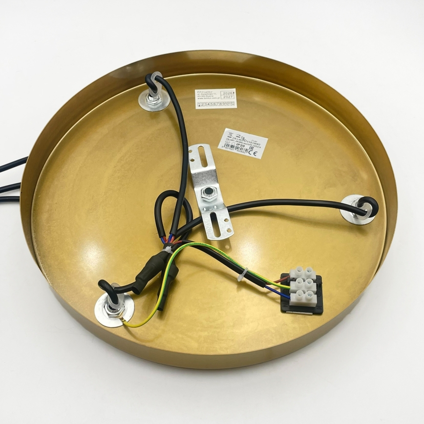 CRISTAL ripplühter kaabliga 3xE14/15W/230V messing/suitsune must