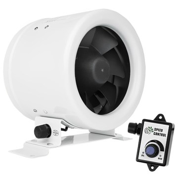 Dalap 24MF125 - Kanaliventilaator energiasäästliku mootoriga ja kiiruse regulaatoriga MF 125 EC 20W/230V