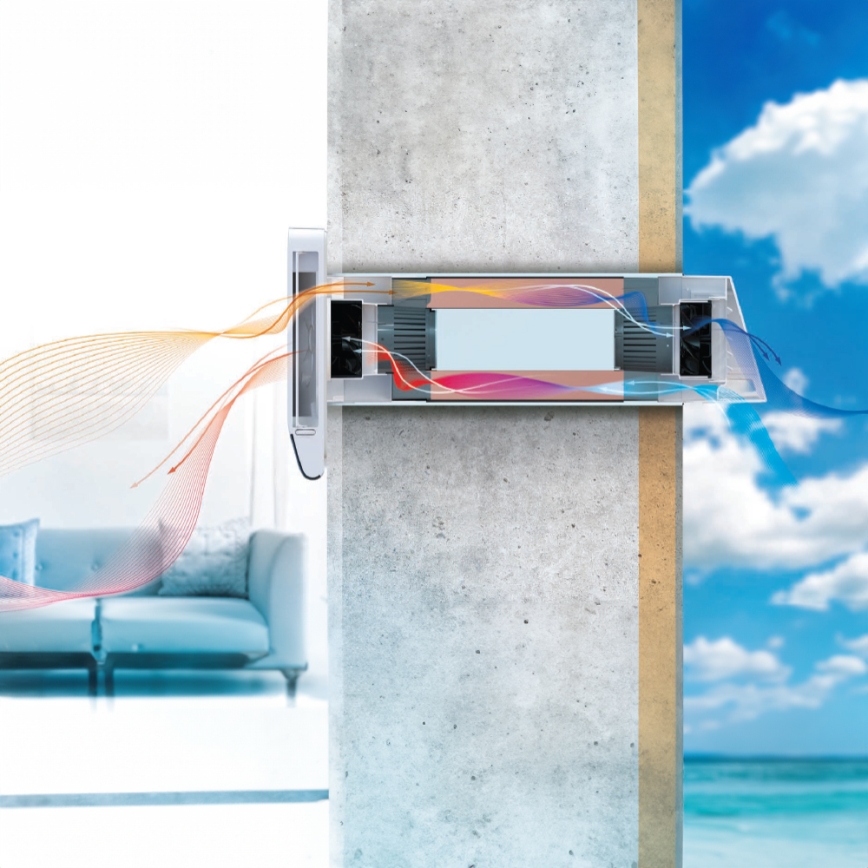 Dalap 25BP160 - Siseruumide rekuperatsiooniseade BRISE 160 PROFI 22W/230V Wi-Fi + kaugjuhtimispult
