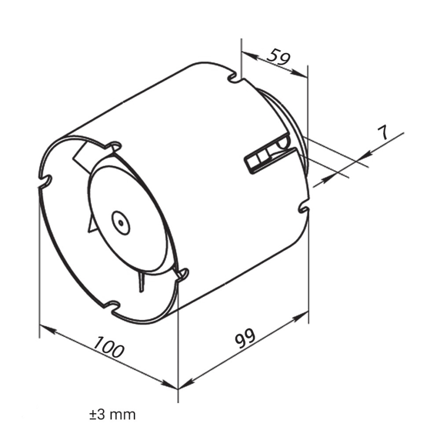 Dalap 41401 - Aksiaalne kanaliventilaator 100 SD 16W/230V