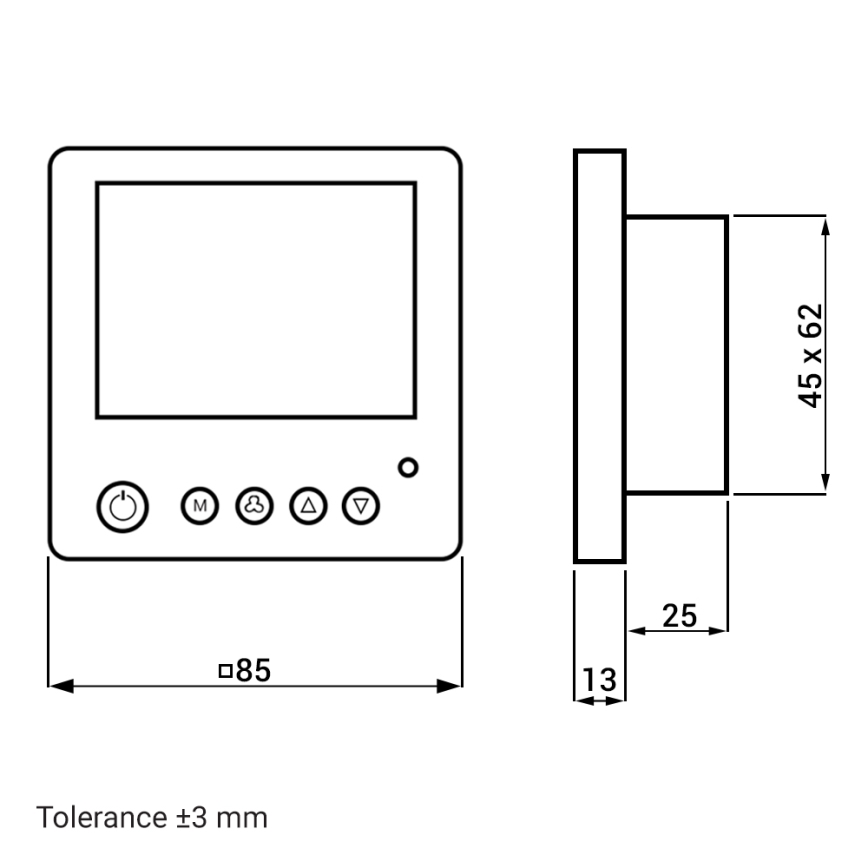 Dalap 55561 - KOMPLEKT 2x Ruumide soojustagastusseade ZEPHIR SIMPLE DOUBLE 7,61W/230V