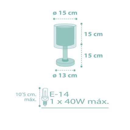 Dalber 41001H - Lamp lastele DOTS 1xE14/40W/230V