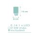 Dalber 41005H - LED Lamp pistikupessa DOTS 1xE14/0,3W/230V