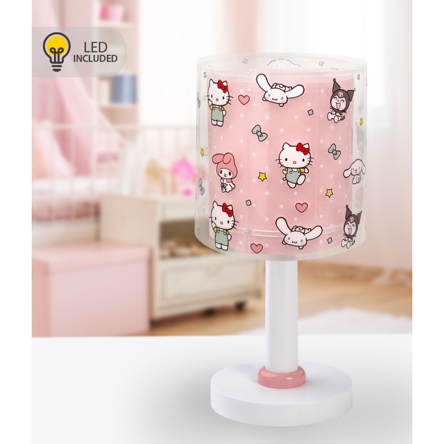 Dalber 41251 - LED laste öölamp HELLO KITTY&FRIENDS 1xG4/4W/230V roosa