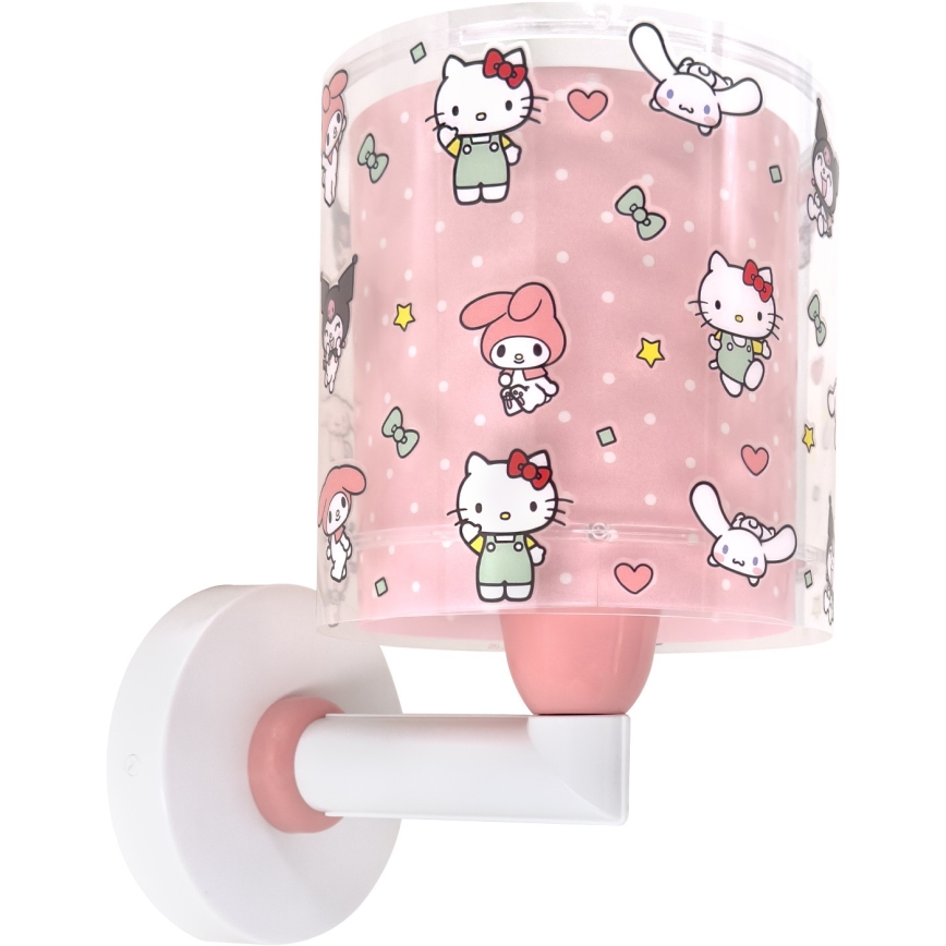 Dalber 41259 - Laste seinavalgusti HELLO KITTY&FRIENDS 1xE27/15W/230V roosa