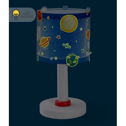 Dalber 41341N - LED lastelamp PLANETS 1xG4/4W/230V sinine