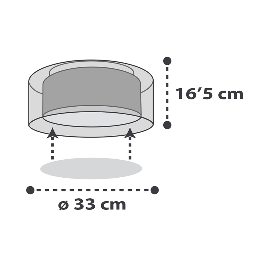 Dalber 41416E - Laevalgusti lastele CLOUDS 2xE27/60W/230V hall