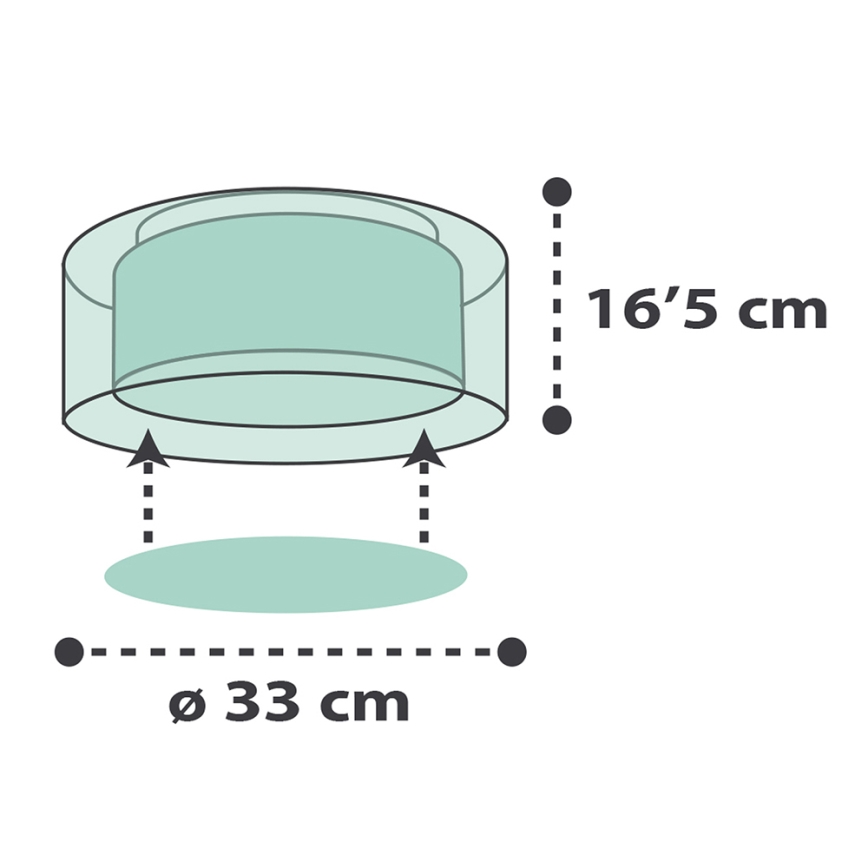 Dalber 41416H - Laevalgusti lastele CLOUDS 2xE27/60W/230V roheline