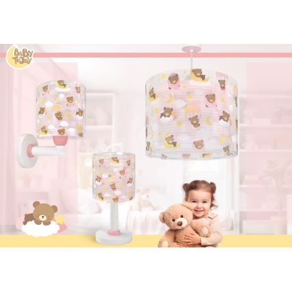 Dalber 41571S - LED lastevalgusti BABY TEDDY 1xG4/4W/230V roosa