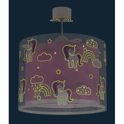 Dalber 41592 - Lühter lastele UNICORNS 1xE27/60W/230V