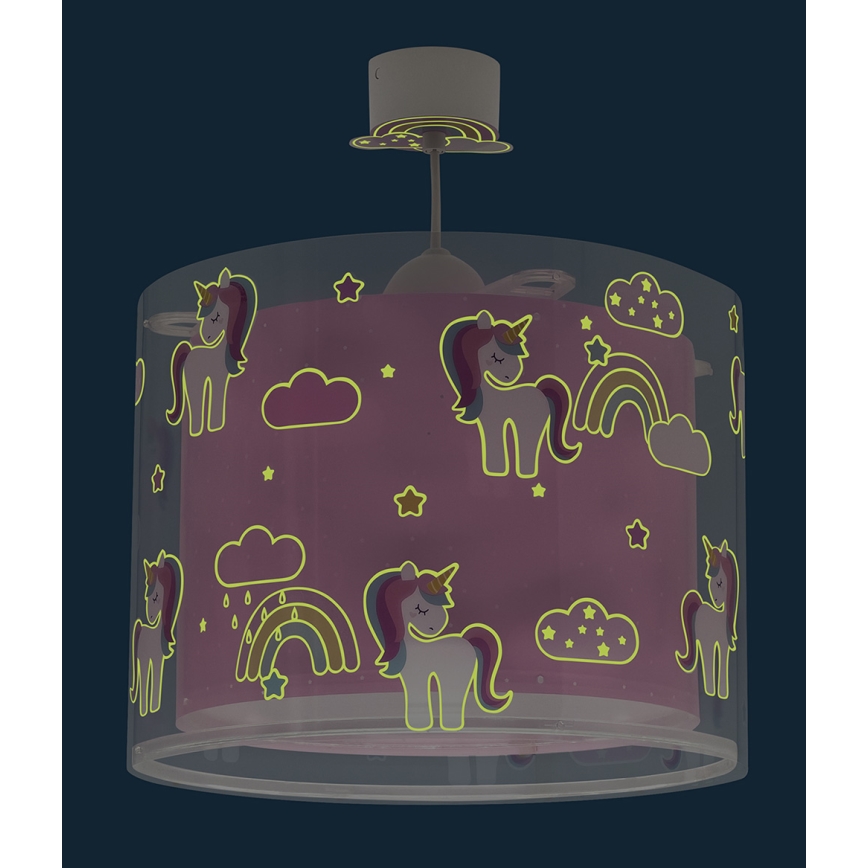 Dalber 41592 - Lühter lastele UNICORNS 1xE27/60W/230V