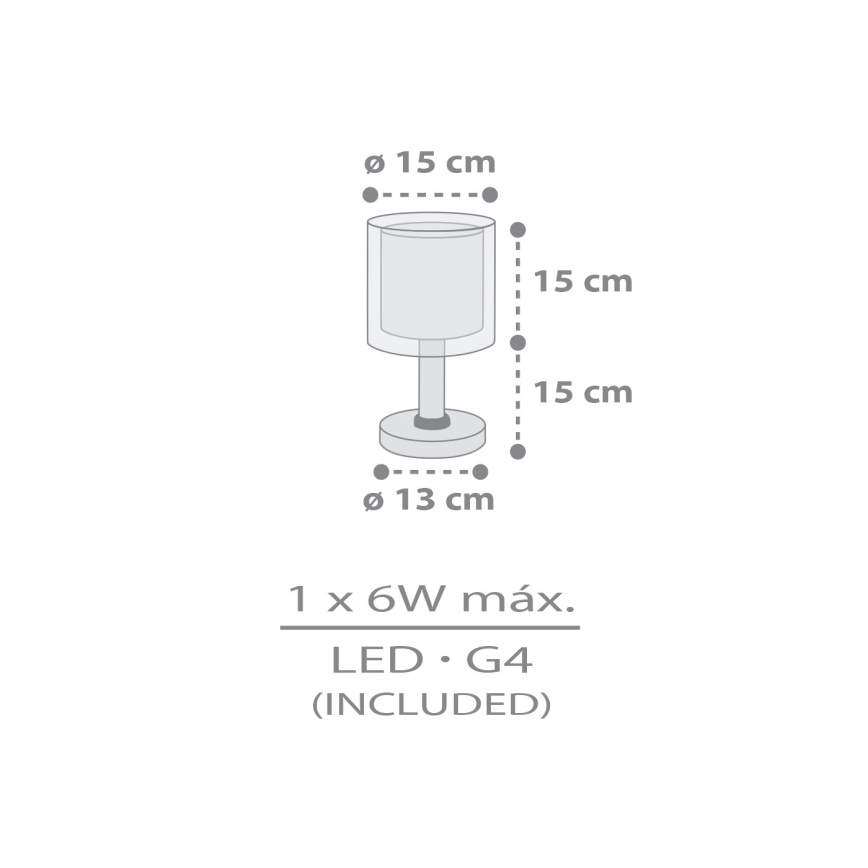 Dalber 41761E - LED laste laualamp KAWAII FRIENDS 1xG4/4W/230V hall