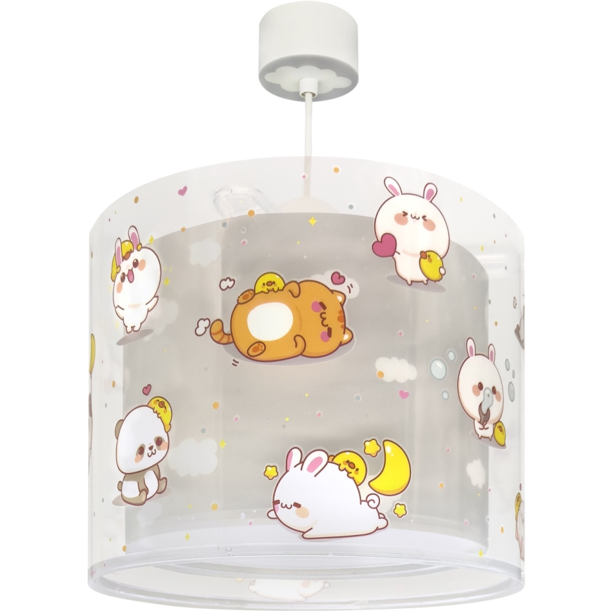 Dalber 41762E - Laste laelamp KAWAII FRIENDS 1xE27/15W/230V, hall