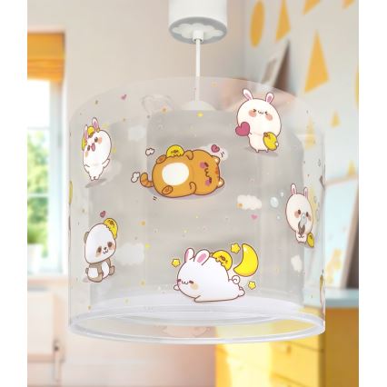 Dalber 41762E - Laste laelamp KAWAII FRIENDS 1xE27/15W/230V, hall