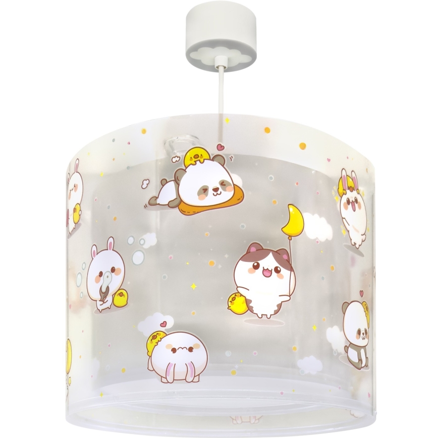 Dalber 41762E - Laste laelamp KAWAII FRIENDS 1xE27/15W/230V, hall