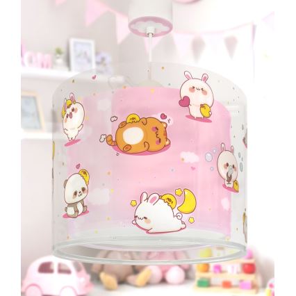 Dalber 41762S - Laste laelamp KAWAII FRIENDS 1xE27/15W/230V roosa