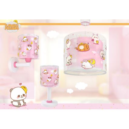 Dalber 41762S - Laste laelamp KAWAII FRIENDS 1xE27/15W/230V roosa