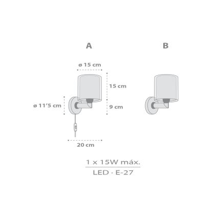 Dalber 41769E - Laste seinavalgusti KAWAII FRIENDS 1xE27/15W/230V hall