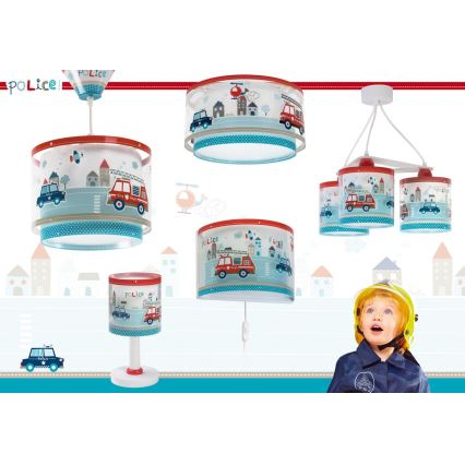 Dalber 60611N - LED laste laualamp POLICE 1xG4/4W/230V mitmevärviline