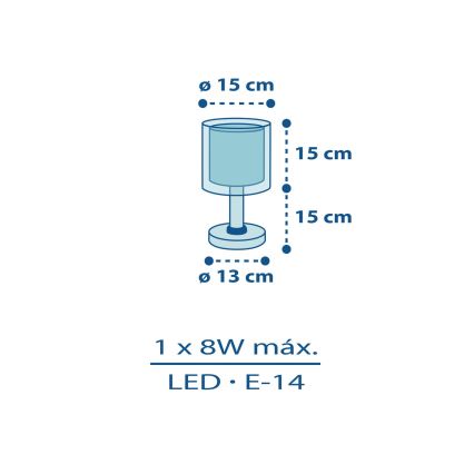 Dalber 60611N - LED laste laualamp POLICE 1xG4/4W/230V mitmevärviline