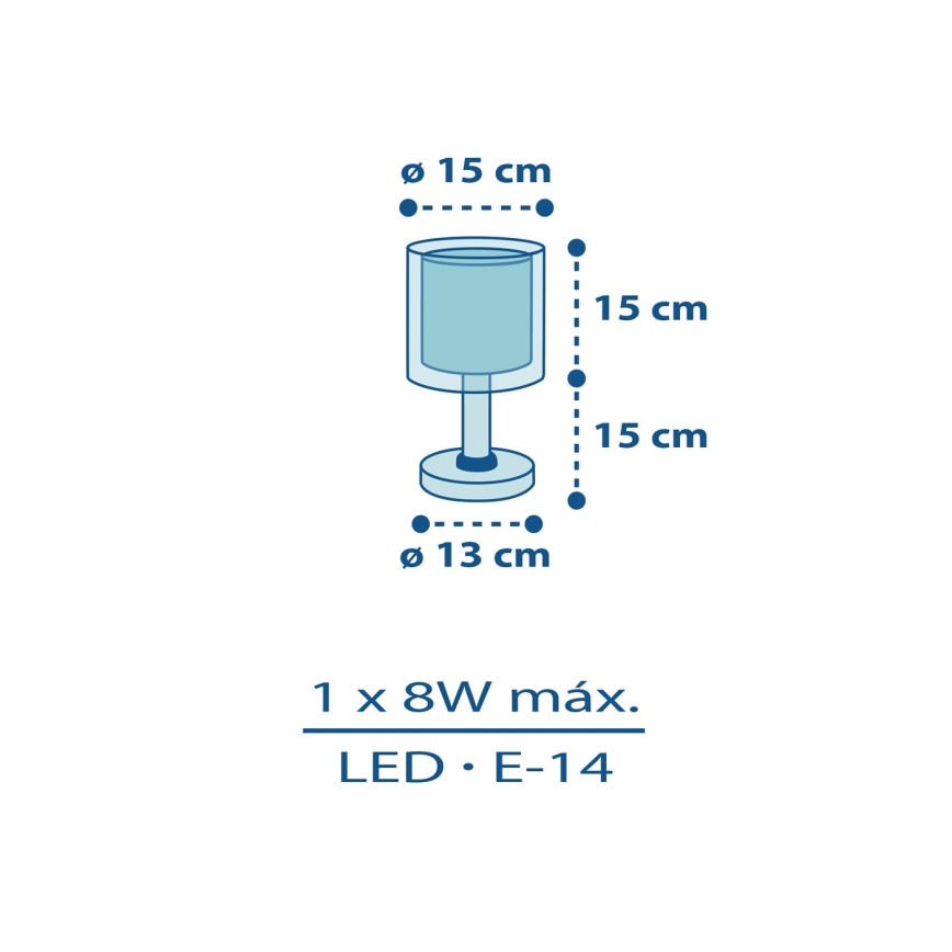 Dalber 60611N - LED laste laualamp POLICE 1xG4/4W/230V mitmevärviline