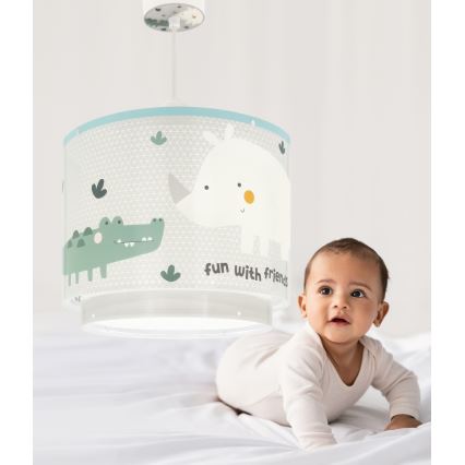 Dalber 60622 - Lühter lastele RHICO AND CROCO 1xE27/15W/230V