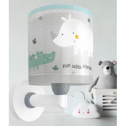 Dalber 60629 - Lastetoa seinavalgusti RHICO AND CROCO 1xE27/15W/230V