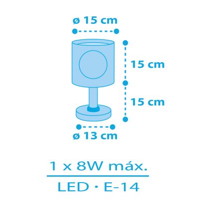 Dalber 60651 - Lamp lastele PIRAAT ISLAND 1xE14/8W/230V