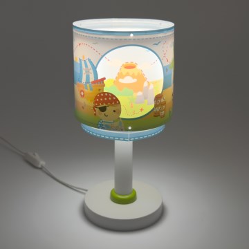 Dalber 60651N - LED laste laualamp PIRATE ISLAND 1xG4/4W/230V mitmevärviline