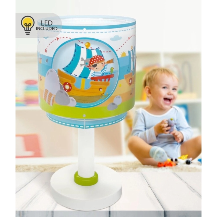 Dalber 60651N - LED laste laualamp PIRATE ISLAND 1xG4/4W/230V mitmevärviline