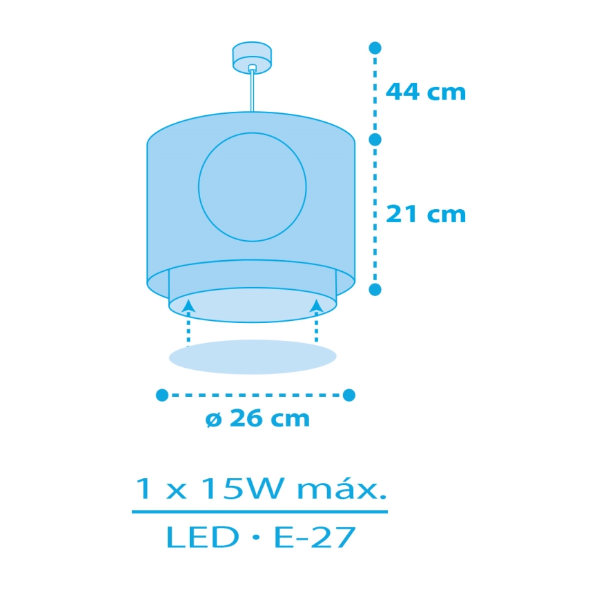 Dalber 60652 - Lühter lastele PIRAAT ISLAND 1xE27/15W/230V