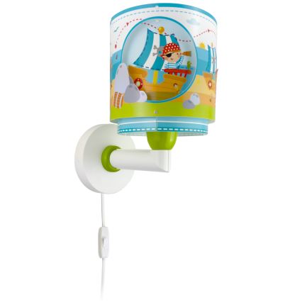 Dalber 60659 - Seinavalgusti lastele PIRAAT ISLAND 1xE27/15W/230V